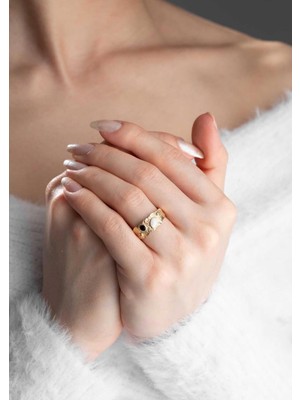 Bayar Gold 14 Ayar Altın Antik Desenli Yüzük