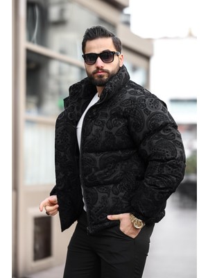 Rhones Erkek Dik Yaka Kışlık Flok Mont