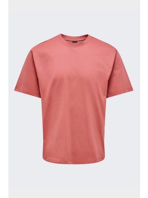 Onsfred Lıfe Rlx Ss Tee Noos Erkek Kırmızı T-Shirt - 22022532