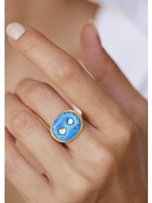 Bayar Gold 2 Gözlü Süryani Yüzük