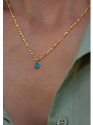 Bayar Gold 14 Ayar Altın Mini Gözlü Halat Burgu Zincir Kolye