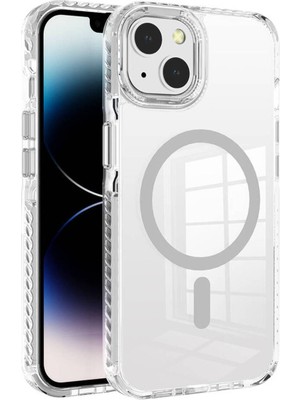 Apple iPhone 14 Için Uyumlu Kılıf Magsafe Şarj Airbagli Takılabilir Askı Aparatlı Nana Kapak