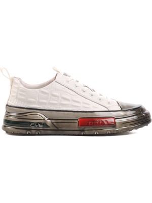 Guja Beyaz  Deri Erkek Spor Ayakkabı 24K510-3 M