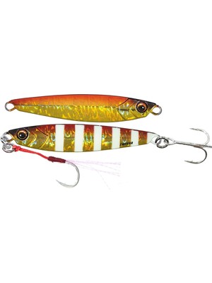 Major Craft Jigpara Short JPS-50GR 85MM #64 2 Tone Zebra Red Gold