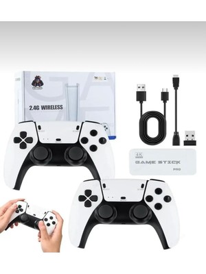Game Stick 4K Hd Emuelec Retro Game Stick Atari Oyunlari +20000 Oyunlu Konsol Nostalji