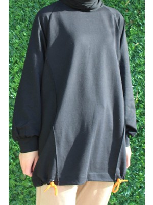 Bağcık Detaylı Sweatshirt