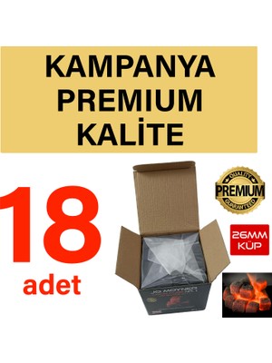 Hookah Nargile Kömürü Hindistan Cevizi Kabuğundan 18 kg (1152 Adet) 18 Kutu