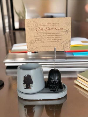 Perazayn Star Wars Dart Vader Tutuculu Ofis Masa Seti Hediyelik