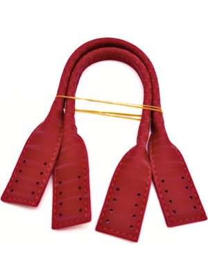 Angel Çanta Aksesuar Pelikan Model Kısa Çanta Sapı Desenli Kırmızı  Renk