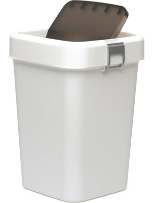 Motek Comfort Dust Bin Beyaz Çöp Kovası - 8 Lt