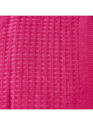 Evidea Soft Çocuk Waffle Bornoz - Pembe - 6-8 Yaş