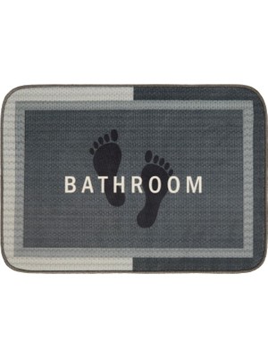 Evidea Soft Bathroom Dikdörtgen Sihirli Banyo Paspası - Antrasit - 50 x 70  cm