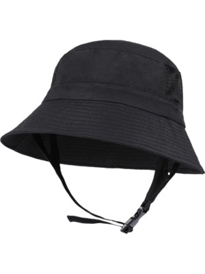 Lanfy Sun Bucket Şapka Sörf Şapka Seyahat Yaz Hafif Moda Plaj Şapkası Siyah (Yurt Dışından)