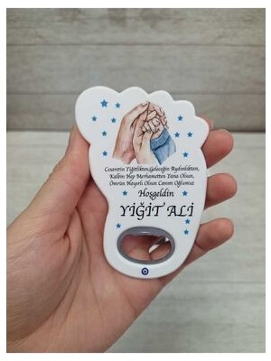 Onura Tasarlat 30 Adet Ayak Magnet Açacak Yeni Doğan, Doğum Günü, Sünnet, Nişan, Söz, Düğün Hediyelik