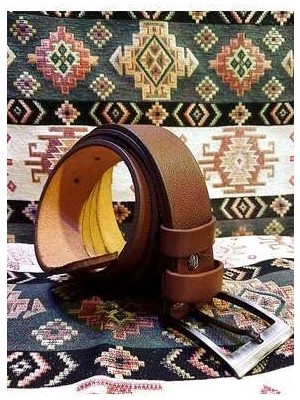 Kemer, %100 Hakiki Deri Kemer, Eni 4 cm Kemer, Tek Kat Kumaş ve Kot Kemeri.