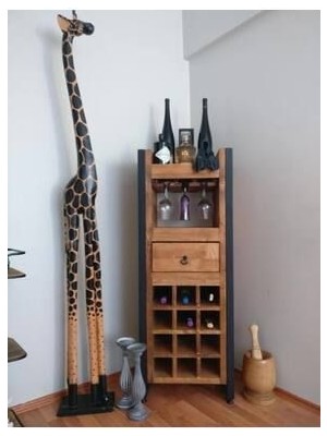 Ahşap Bar Dolabı & Şaraplık & Alkol Dolabı