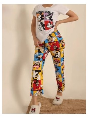 Desenli Pijama Takımı