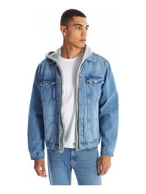 Standart Kalıp Erkek Jean Ceket W42764Z829