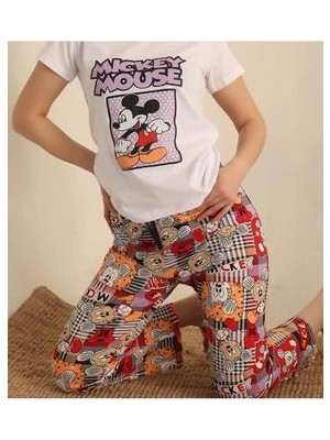 Desenli Pijama Takımı