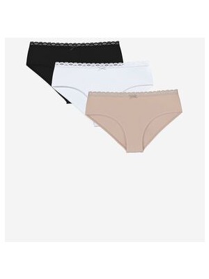 Lw - Dantel Detaylı Bikini Külot 3'lü Paket