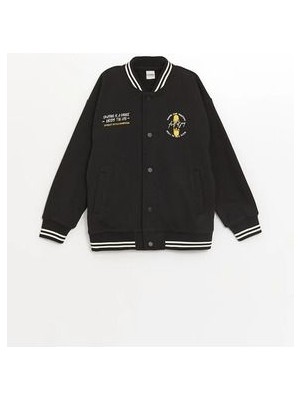 Lcw Kids Yeni Siyah Baskılı Erkek Çocuk Kolej Ceket