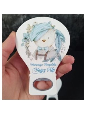 Onura Tasarlat 25 Adet Balon Magnet Açacak Yeni Doğan, Doğum Günü, Sünnet, Nişan, Söz, Mavi Ayıcık