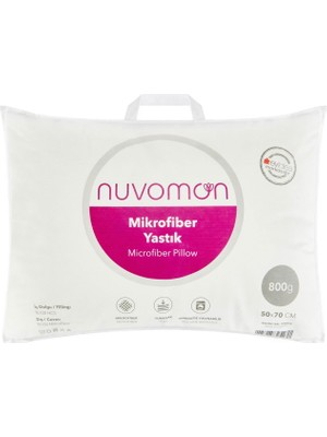 Nuvomon Microfiber Yastık - Beyaz - 50X70 cm