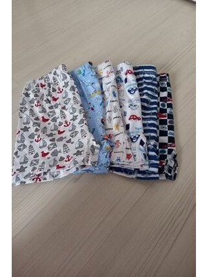 Tutku Erkek Çocuk 6'lı Empirme Desenli Boxer Dokuma Kumaş Özellikli Yumuşak Tasarım