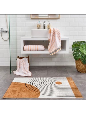 Evidea Soft Bohem Banyo Paspası - Renkli - 60 x 100  cm