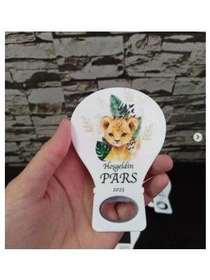 Onura Tasarlat 25 Adet Balon Magnet Açacak Yeni Doğan, Doğum Günü, Sünnet, Nişan, Söz, Aslan Modeli