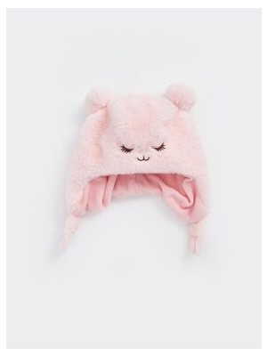 Lcwk Nakışlı Kız Çocuk Kar Şapkası