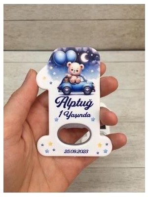 Onura Tasarlat 20 Adet Bir Magnet Açacak Yeni Doğan, Doğum Günü, Sünnet, Nişan, Söz, Ayıcık Modeli