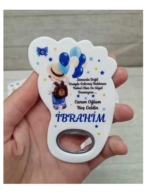 Onura Tasarlat 25 Adet Ayak Magnet Açacak Yeni Doğan, Doğum Günü, Sünnet, Nişan, Söz, Düğün Hediyelik