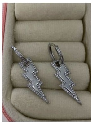 Bijutericim Şimşek Sallantılı Küpe