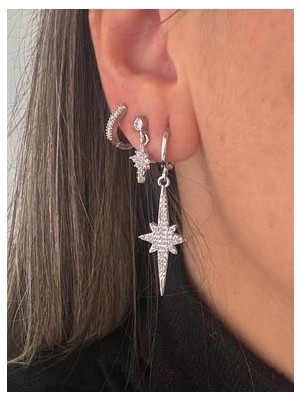 Minik Taşlı Kuzey Yıldızı 3lü Set