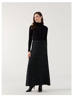 Lcwk Beli Lastikli Desenli Kadın Etek