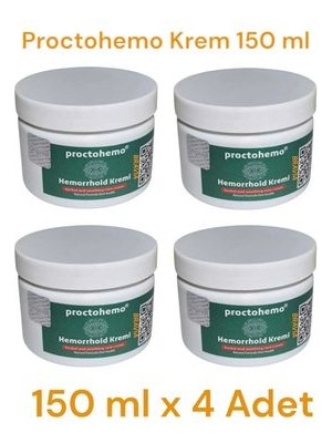 Proctohemo Krem 150 ml - Hemorrhoid Cream x 4 Adet