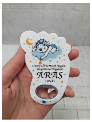 Onura Tasarlat 20 Adet Ayak Magnet Açacak Yeni Doğan, Doğum Günü, Sünnet, Nişan, Söz, Düğün Hediyelik