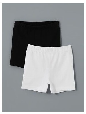 Lcwk Beli Lastikli Kısa Kız Çocuk Tayt 2'li