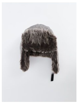 Lcwk Kürklü Erkek Kar Şapkası