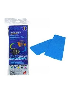 Sobo Mavi Filtre Süngeri 32X12X2 cm Akvaryum İçin Yüksek Performanslı Filtrasyon Malzemesi