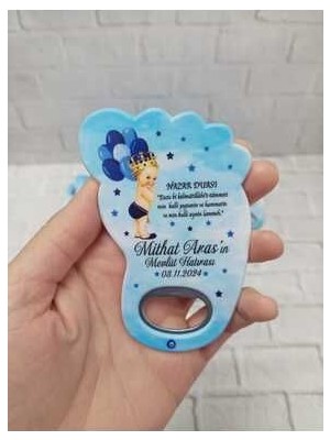 Onura Tasarlat 30 Adet Ayak Magnet Açacak Yeni Doğan Doğum Günü Sünnet Nişan Söz Düğün Hediyelik