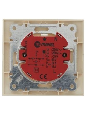 Defne Şok Korumalı Sıva Altı Topraklı Priz