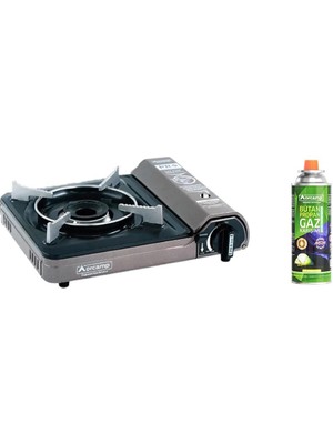 Orcamp Tekli Portatif Ocak Gri+1 Adet Kartuş KTS-227 ORC-010-E1