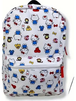 bundleisland Çocuk Sırt Çantası Hello Kitty Figürlü Beyaz HK293