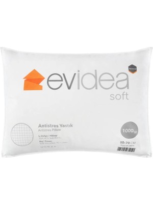 Evidea Soft Antistress Yastık - Beyaz - 50 x 70  cm