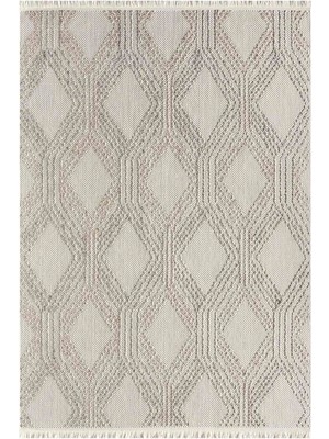 Empera Agra Bisque Modern Iskandinav Desenli Halı - Bej - 160 x 230  cm