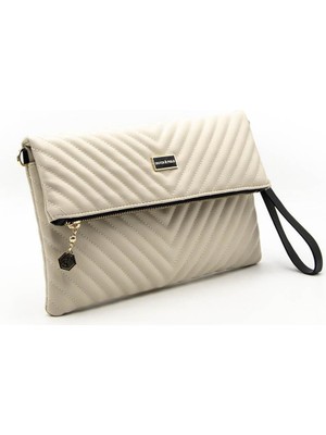 Silver & Polo Bej - Bej SP1134 Kadın Portföy & Clutch