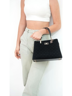 Silver & Polo Siyah - Siyah SP1098 Kadın El Çantası