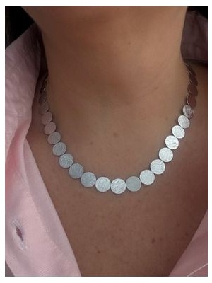 Özel Seri Plaka Gümüş Renk Kolye